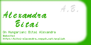 alexandra bitai business card